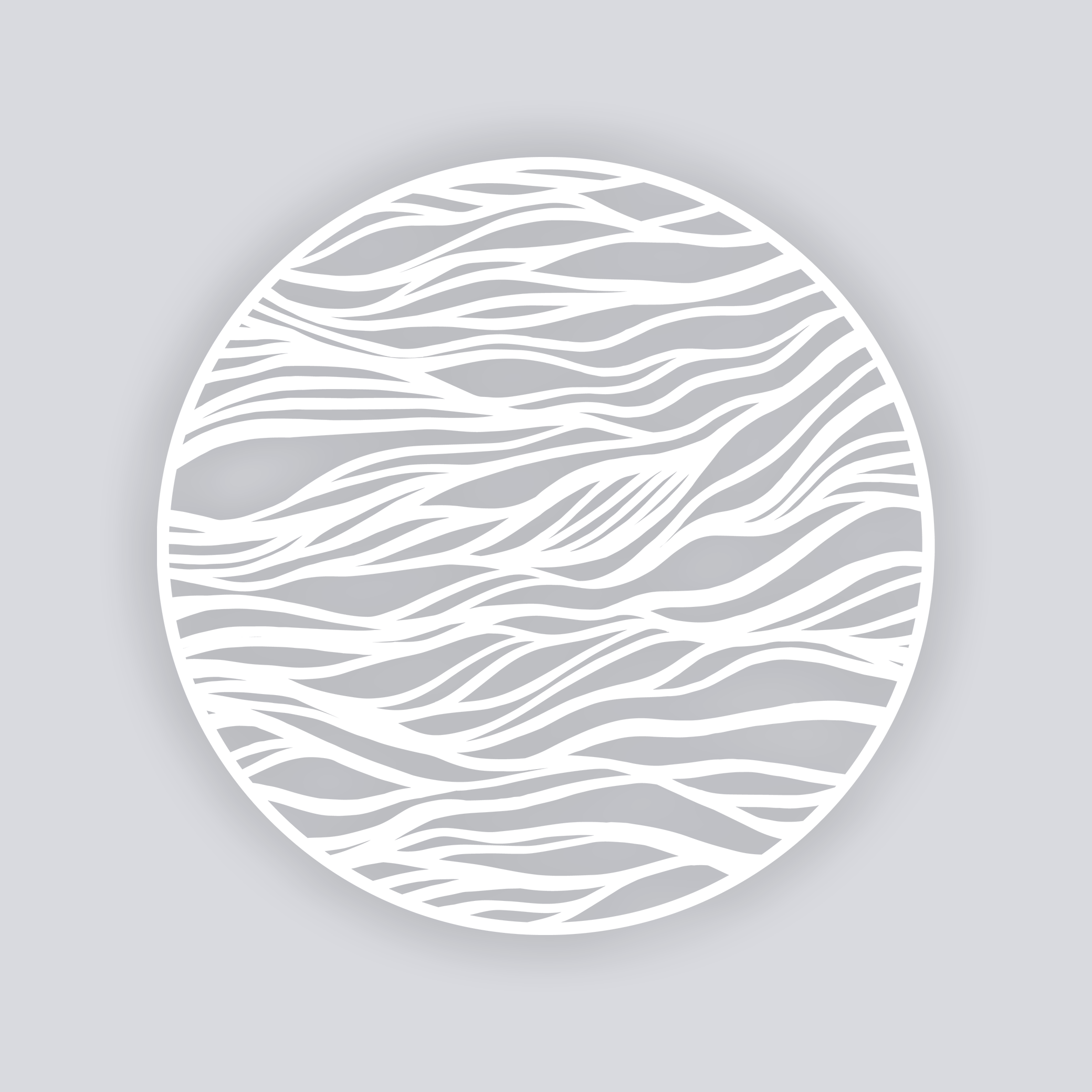 Tidal Circle Clay Stencil