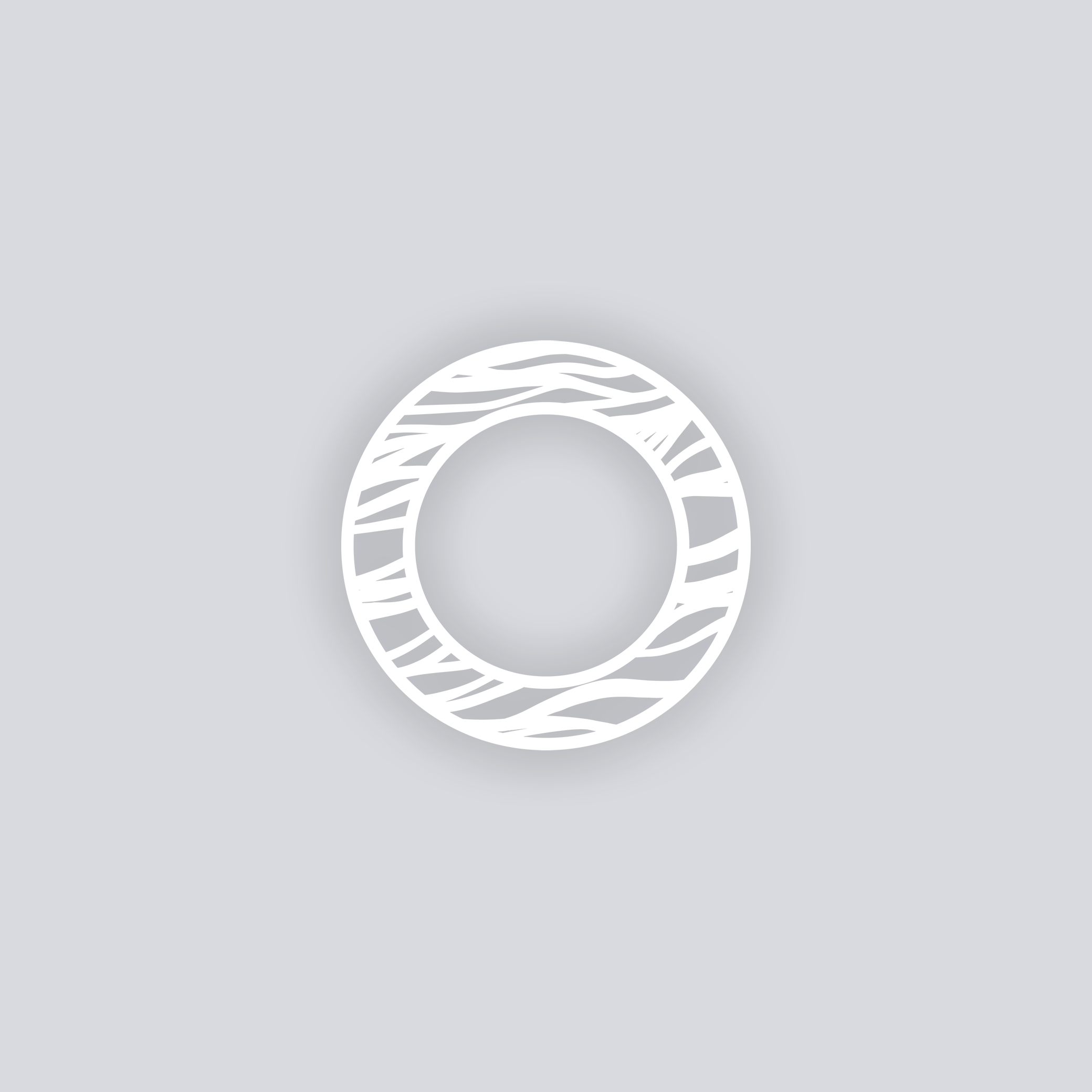 Tidal Circle Rim Clay Stencil