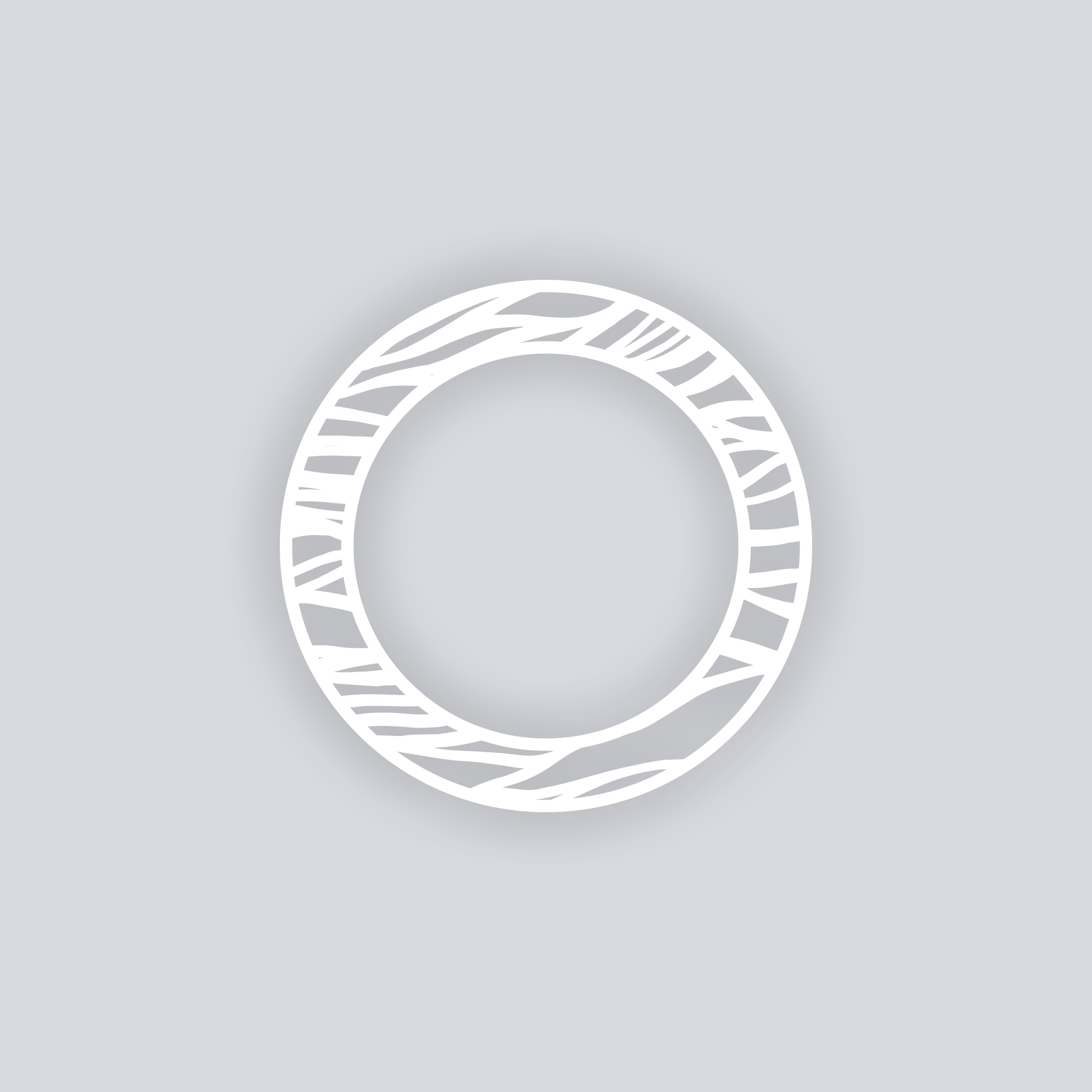 Tidal Circle Rim Clay Stencil