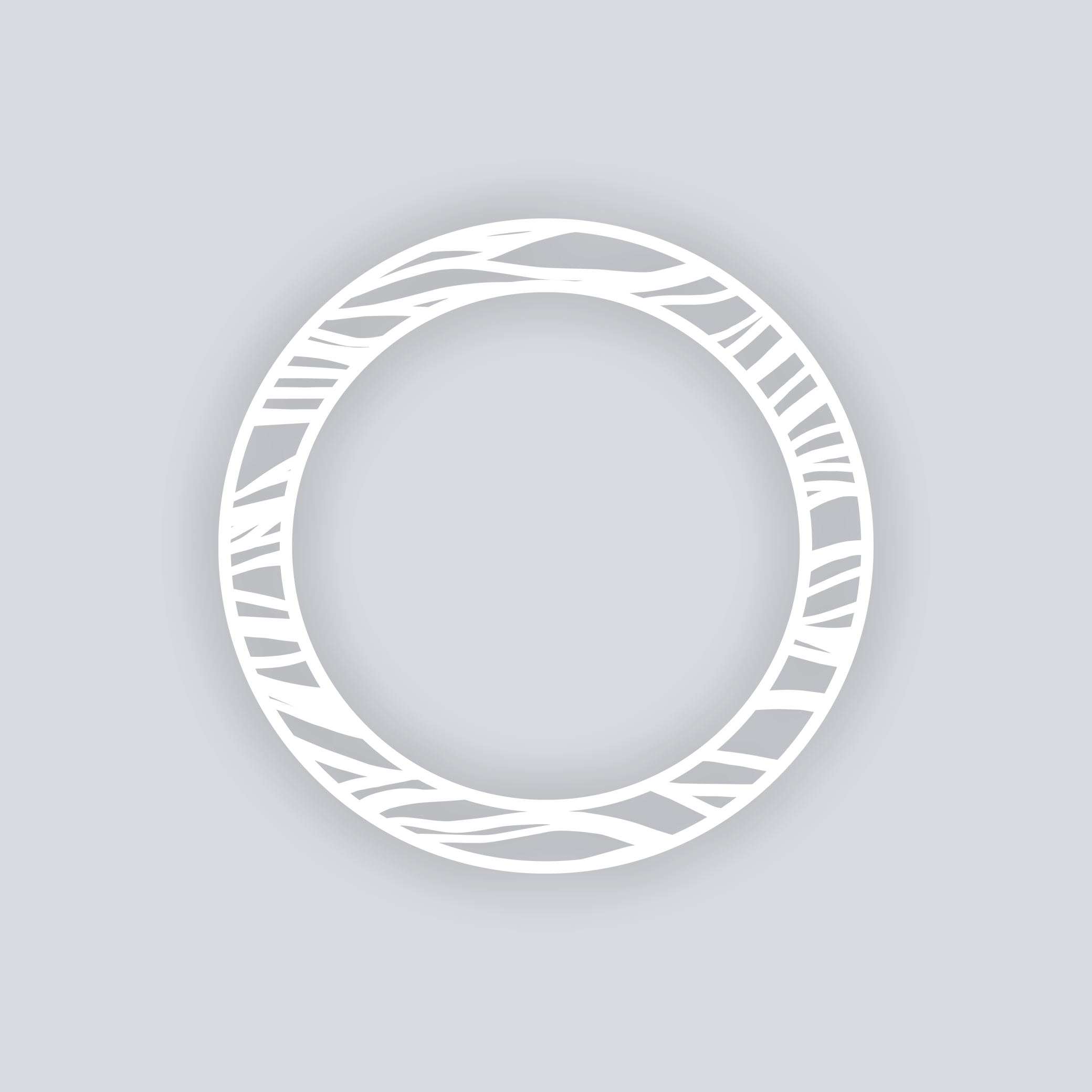 Tidal Circle Rim Clay Stencil