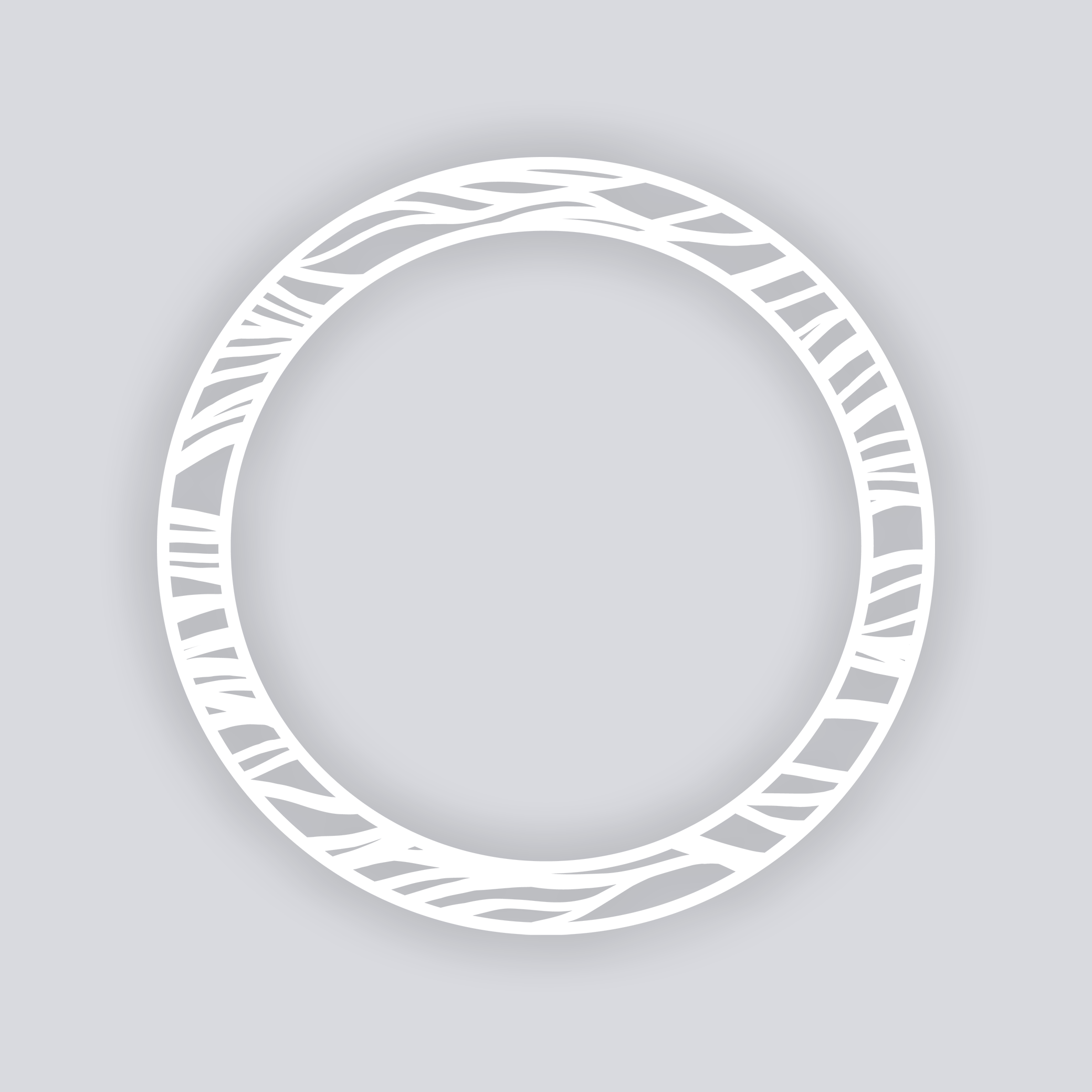 Tidal Circle Rim Clay Stencil