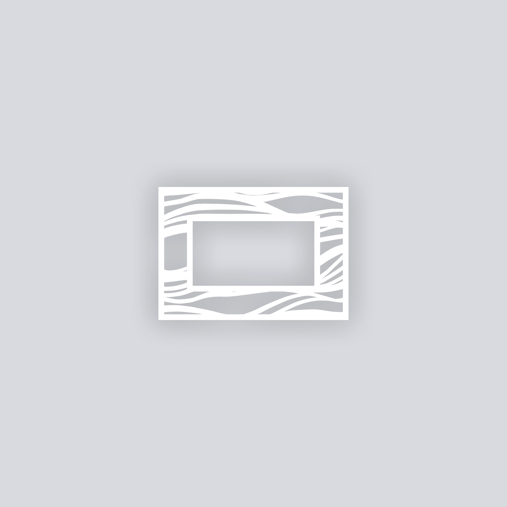 Tidal Rectangle Rim Clay Stencil