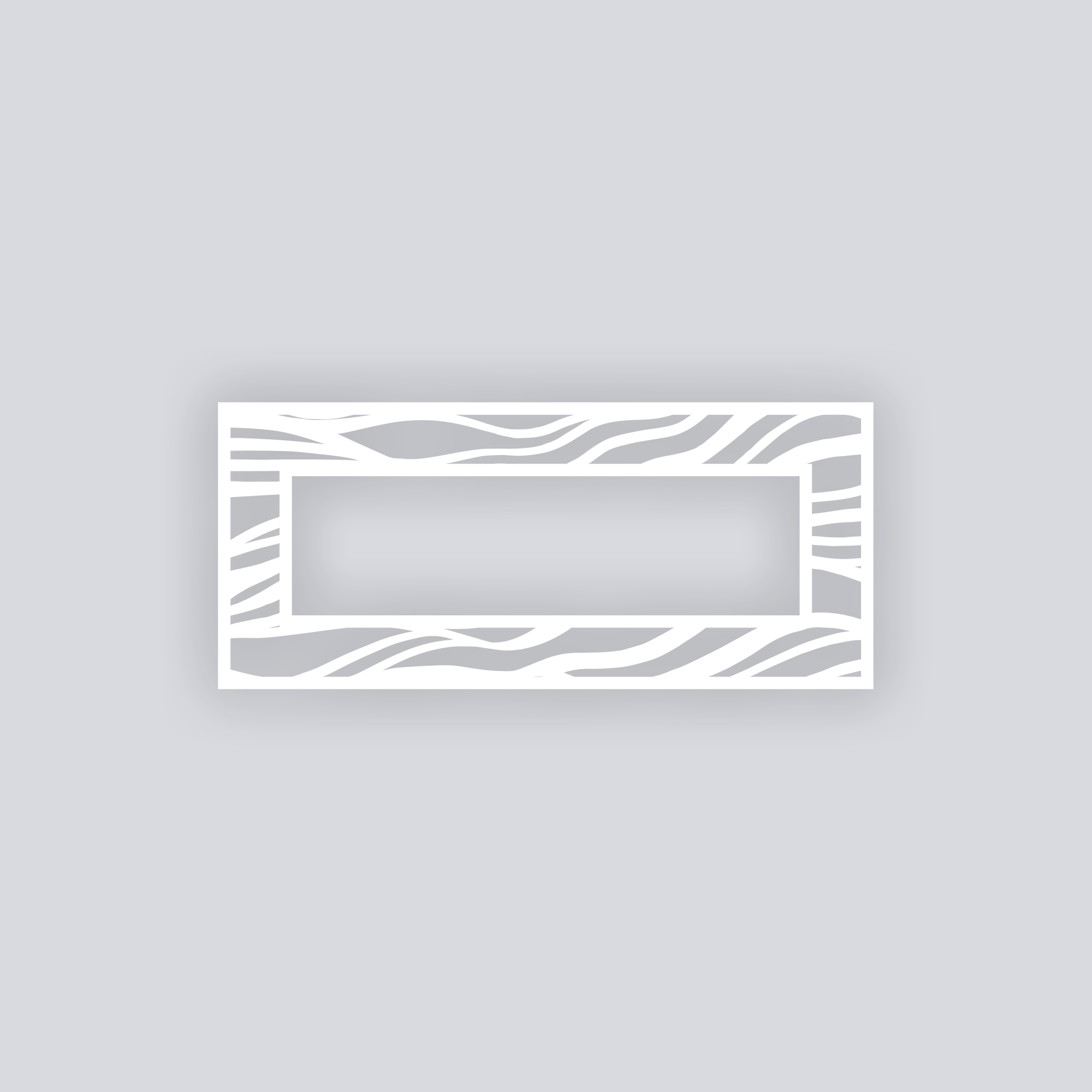 Tidal Rectangle Rim Clay Stencil