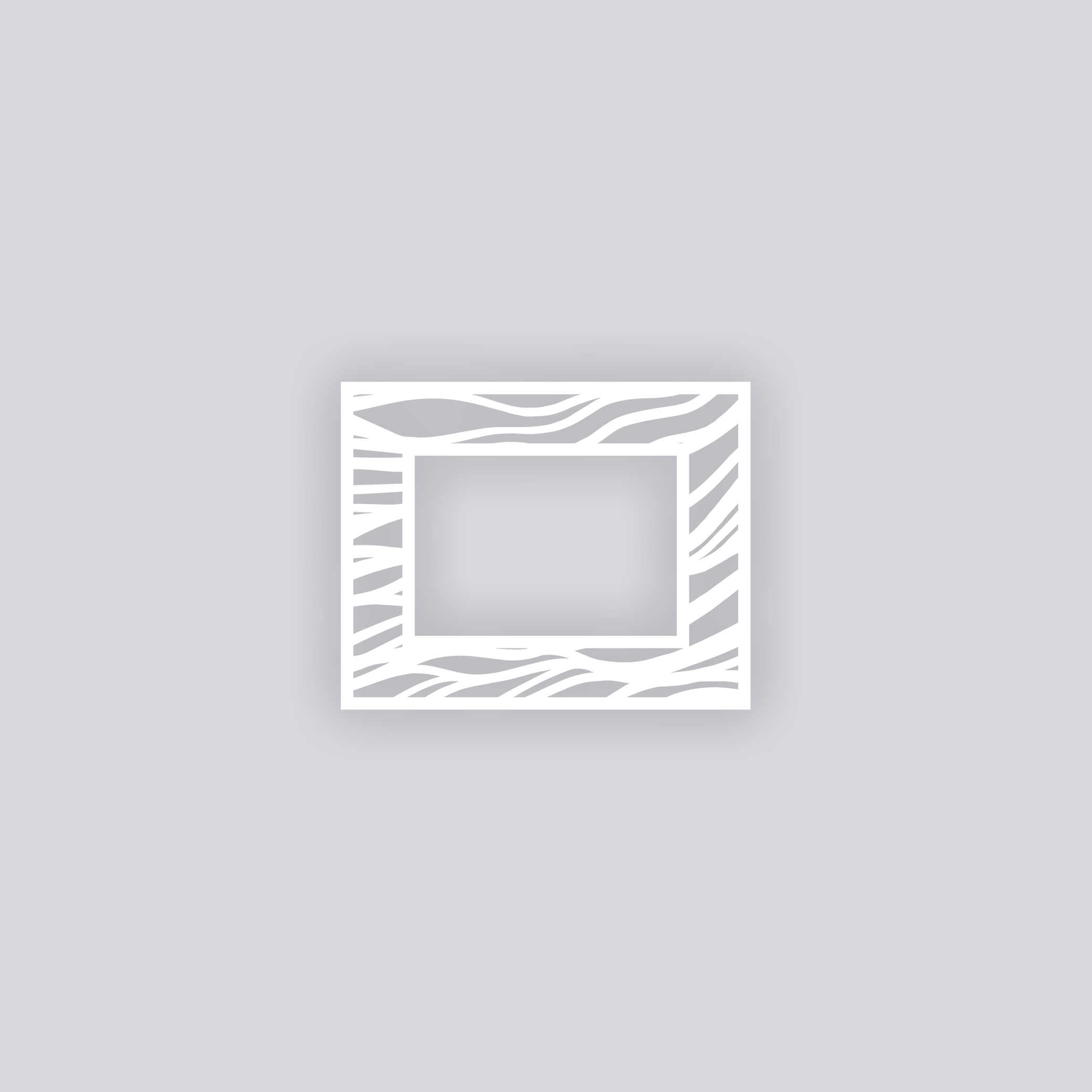 Tidal Rectangle Rim Clay Stencil