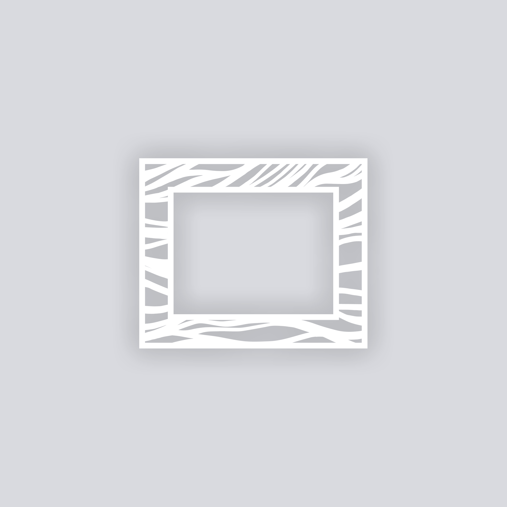 Tidal Rectangle Rim Clay Stencil