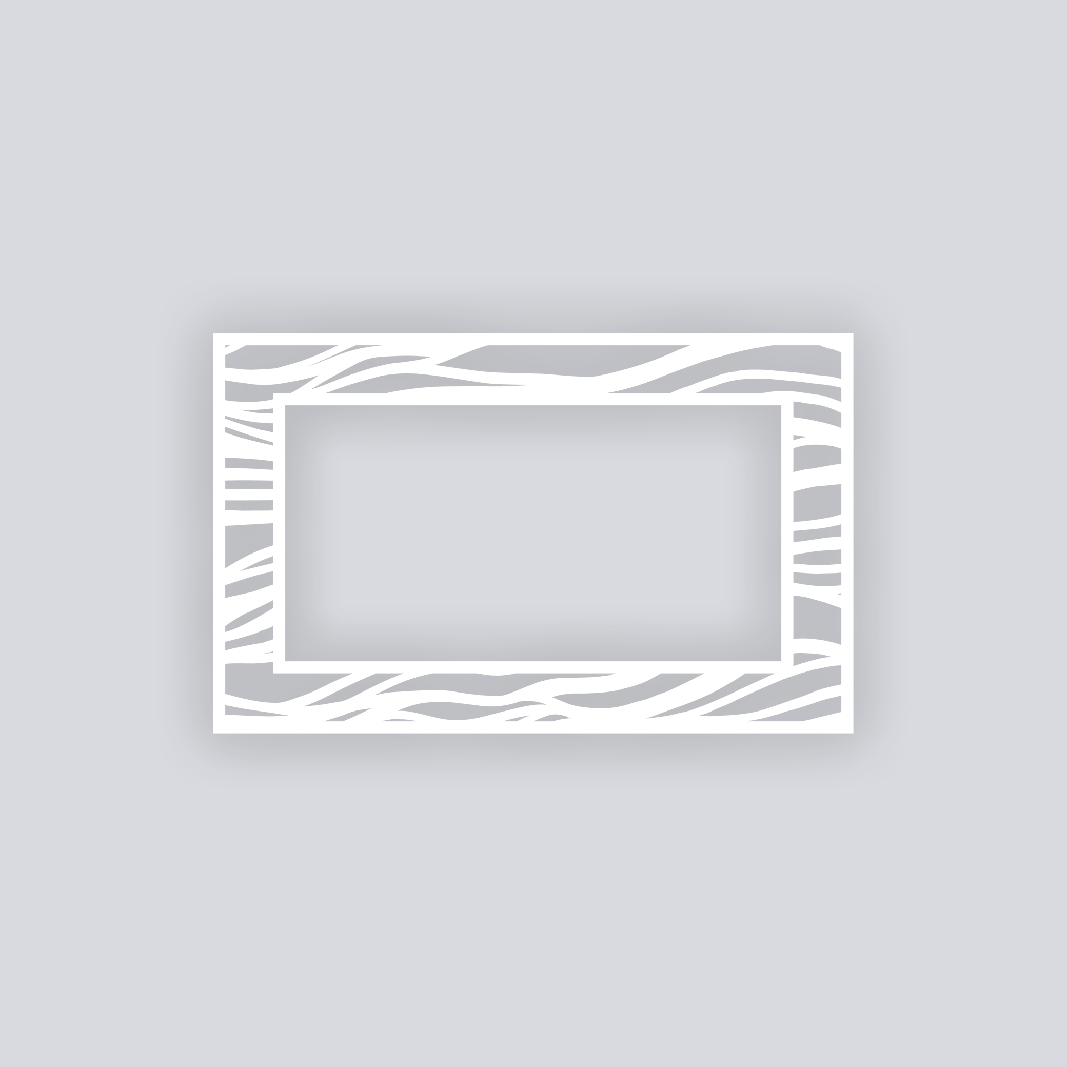 Tidal Rectangle Rim Clay Stencil