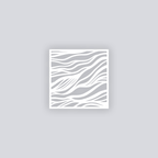 Tidal Square Clay Stencil