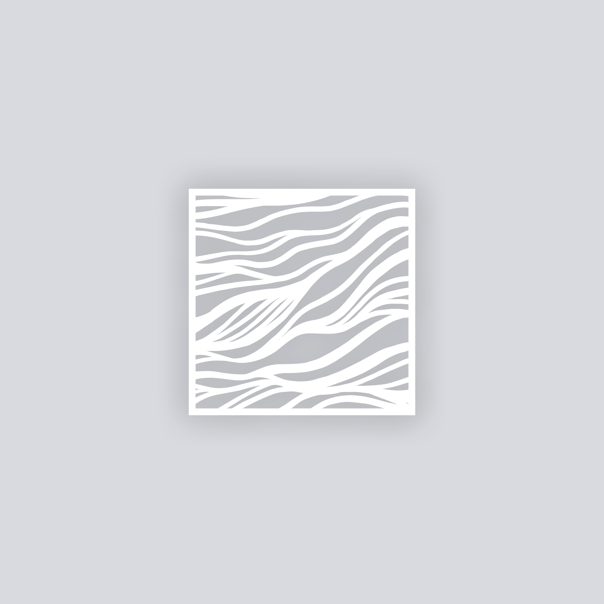 Tidal Square Clay Stencil