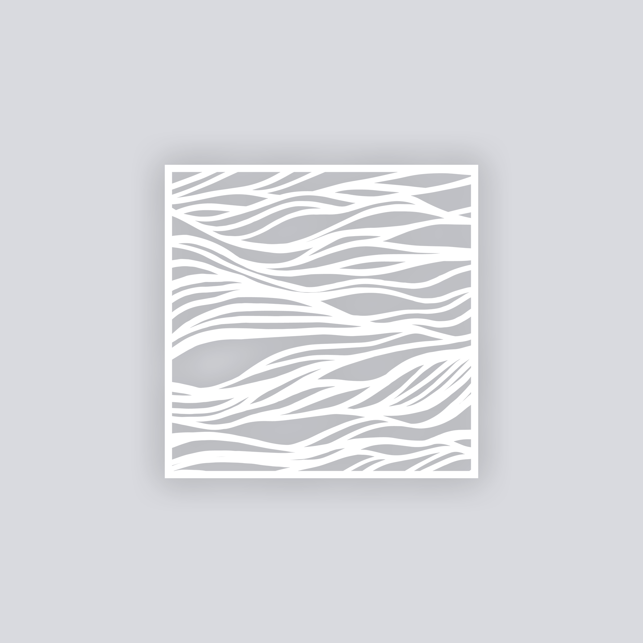 Tidal Square Clay Stencil