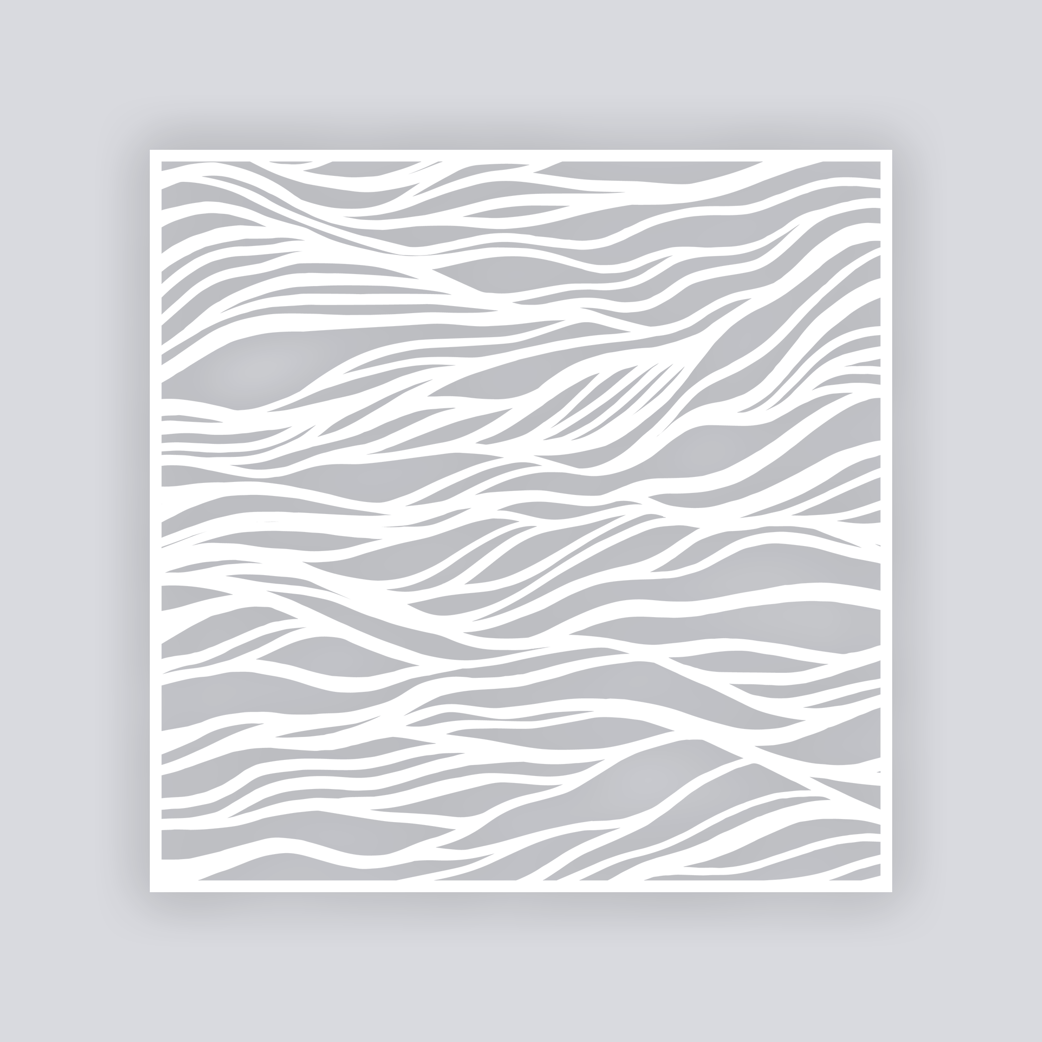 Tidal Square Clay Stencil