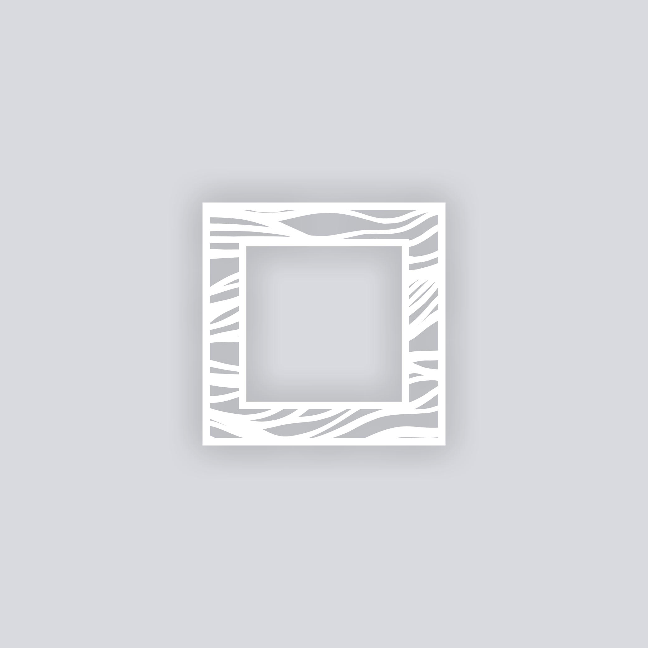 Tidal Square Rim Clay Stencil