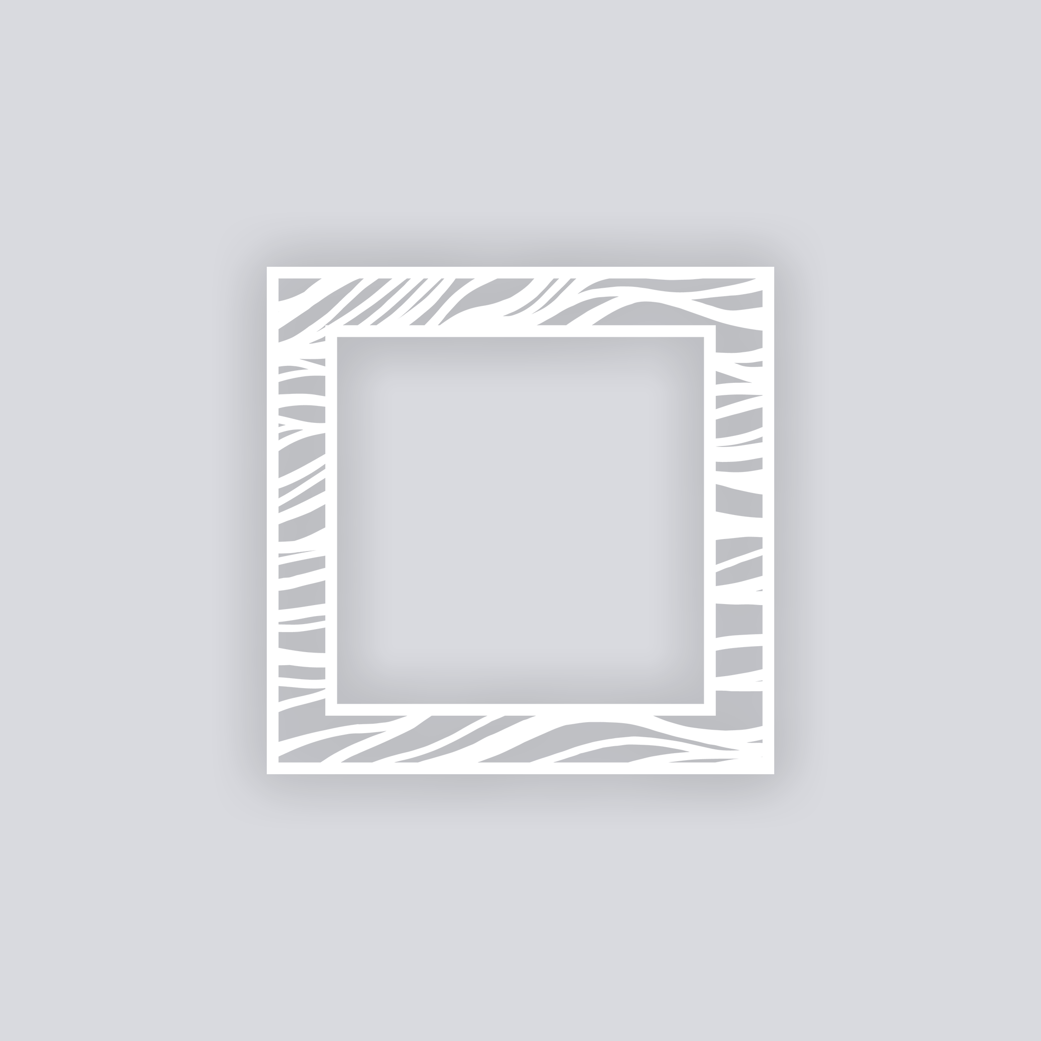 Tidal Square Rim Clay Stencil