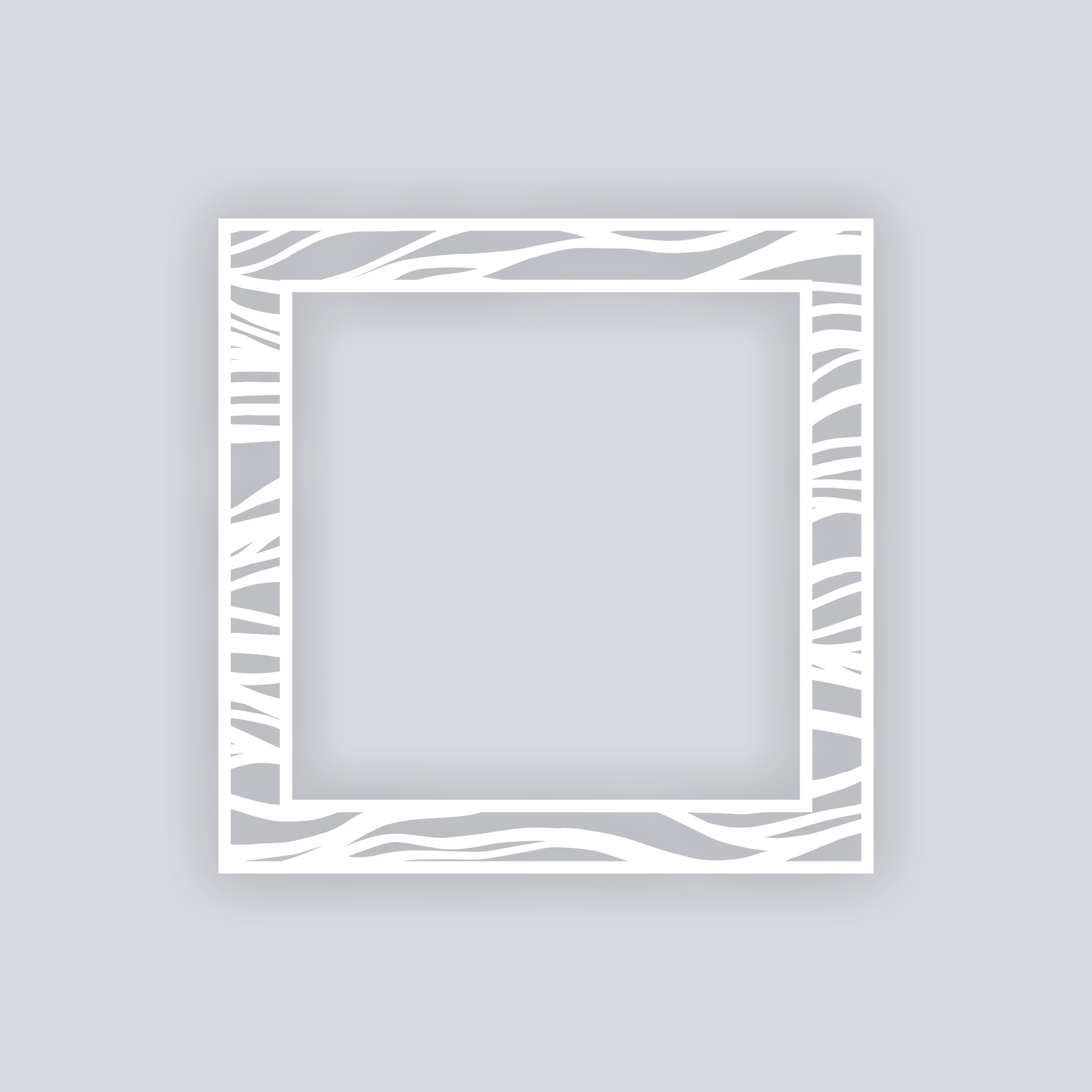 Tidal Square Rim Clay Stencil