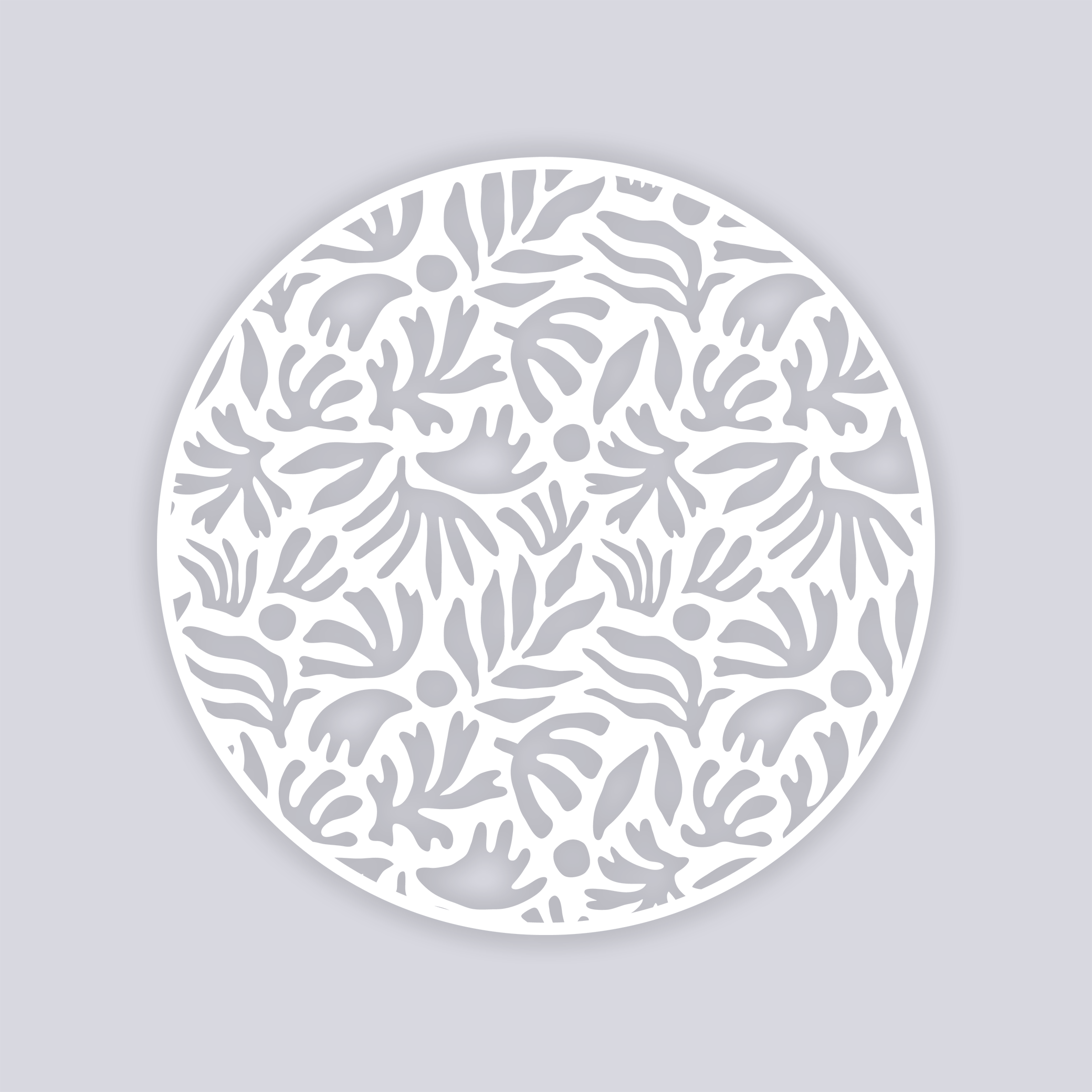 Trendy Funk Circle Clay Stencil
