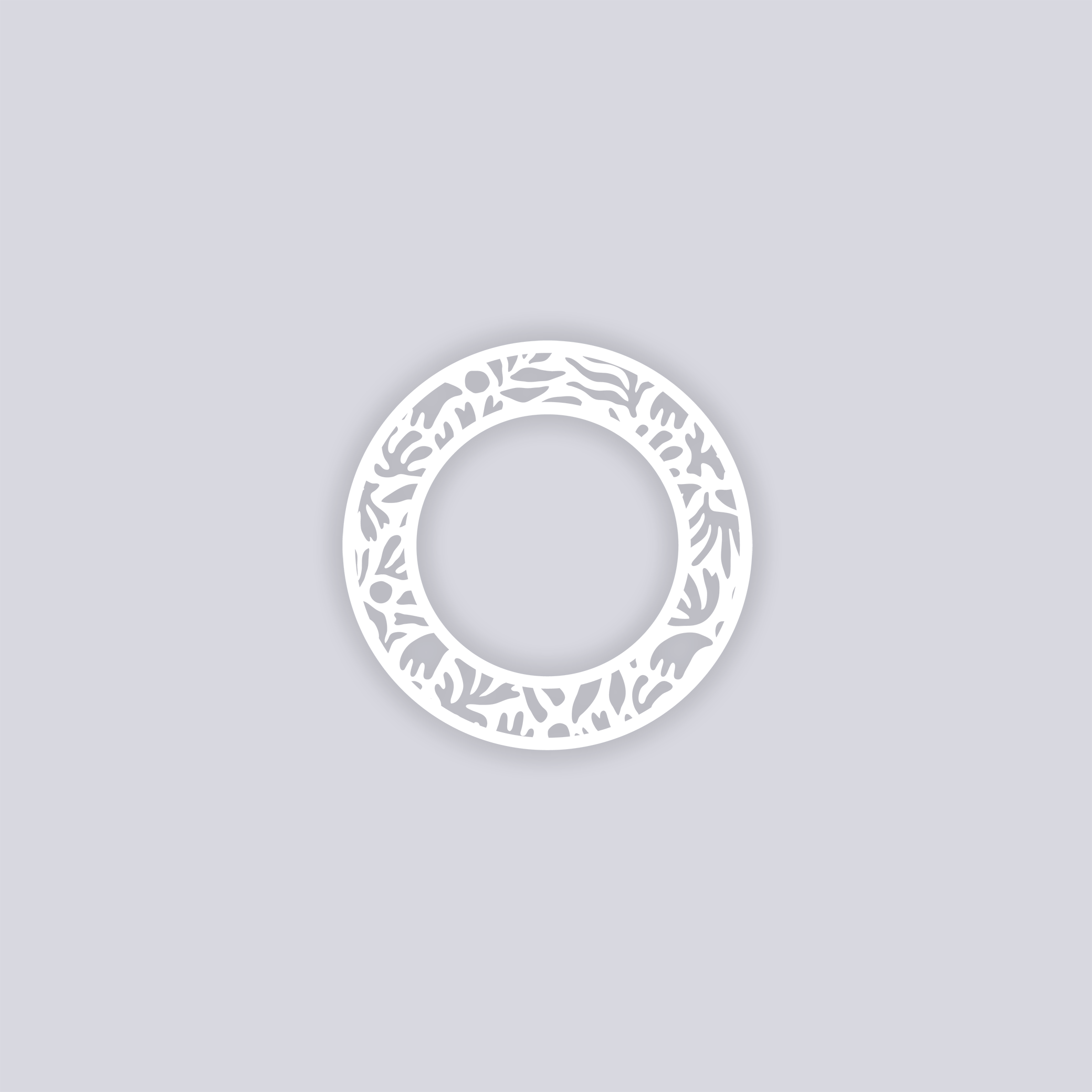 Trendy Funk Circle Rim Clay Stencil