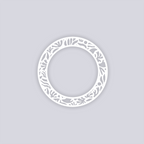 Trendy Funk Circle Rim Clay Stencil