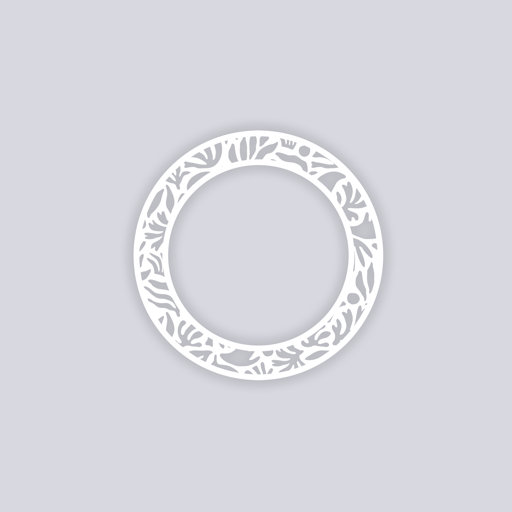 Trendy Funk Circle Rim Clay Stencil