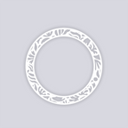 Trendy Funk Circle Rim Clay Stencil
