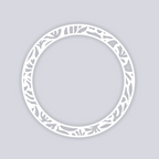 Trendy Funk Circle Rim Clay Stencil