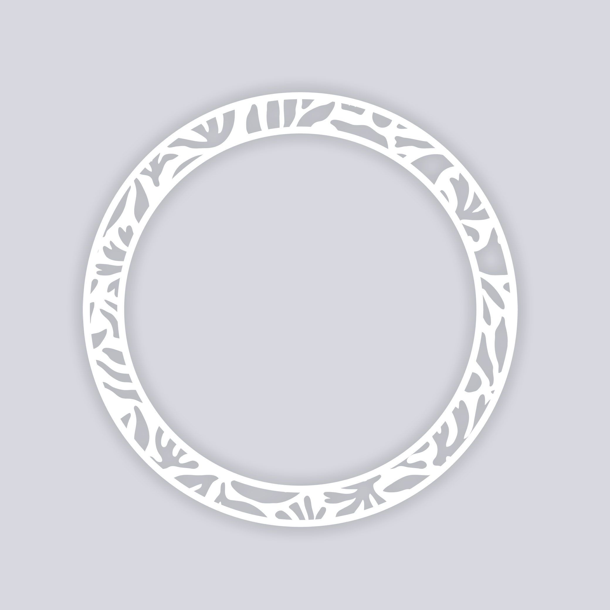 Trendy Funk Circle Rim Clay Stencil