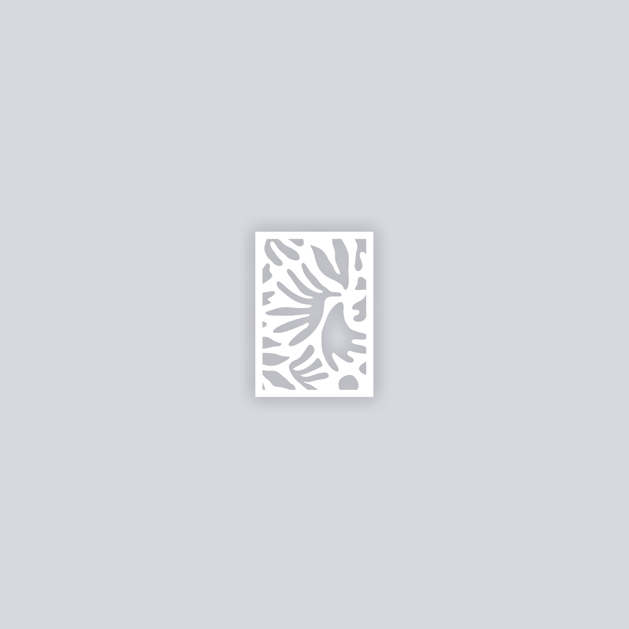 Trendy Funk Rectangle Clay Stencil