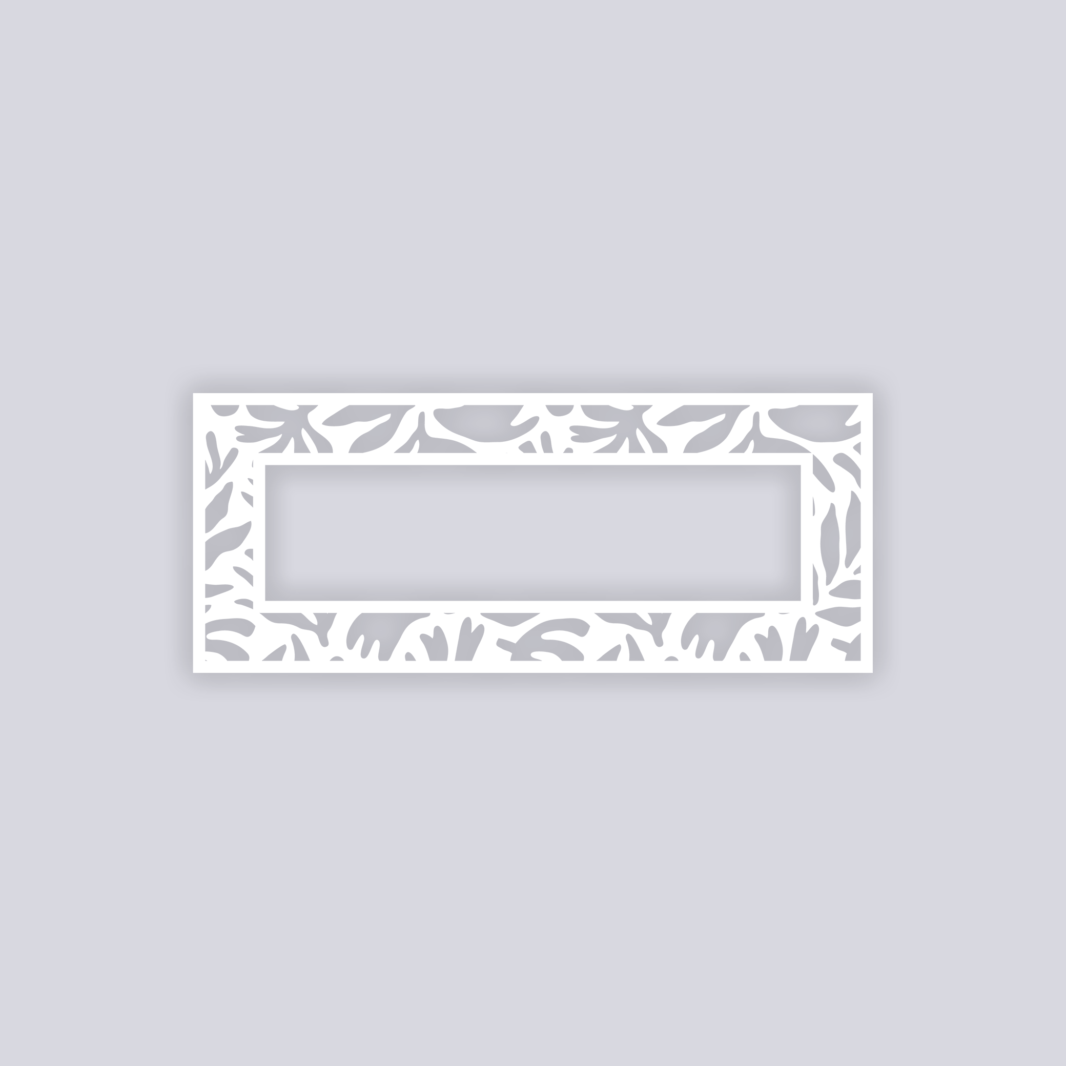 Trendy Funk Rectangle Rim Clay Stencil