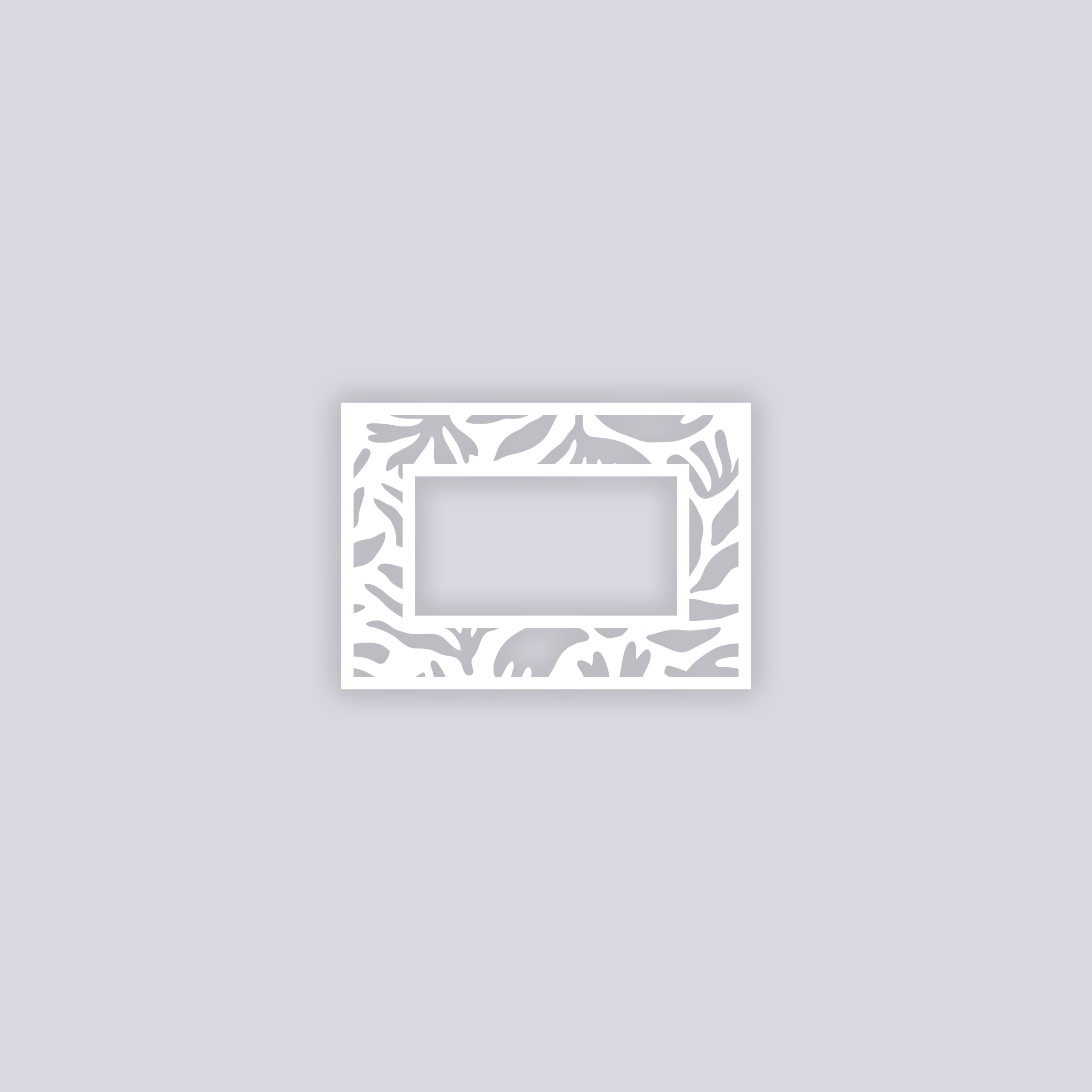 Trendy Funk Rectangle Rim Clay Stencil