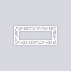 Trendy Funk Rectangle Rim Clay Stencil