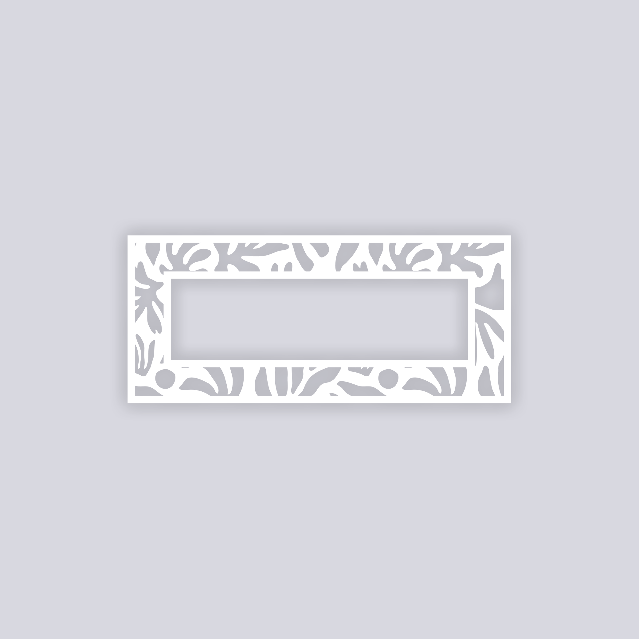 Trendy Funk Rectangle Rim Clay Stencil