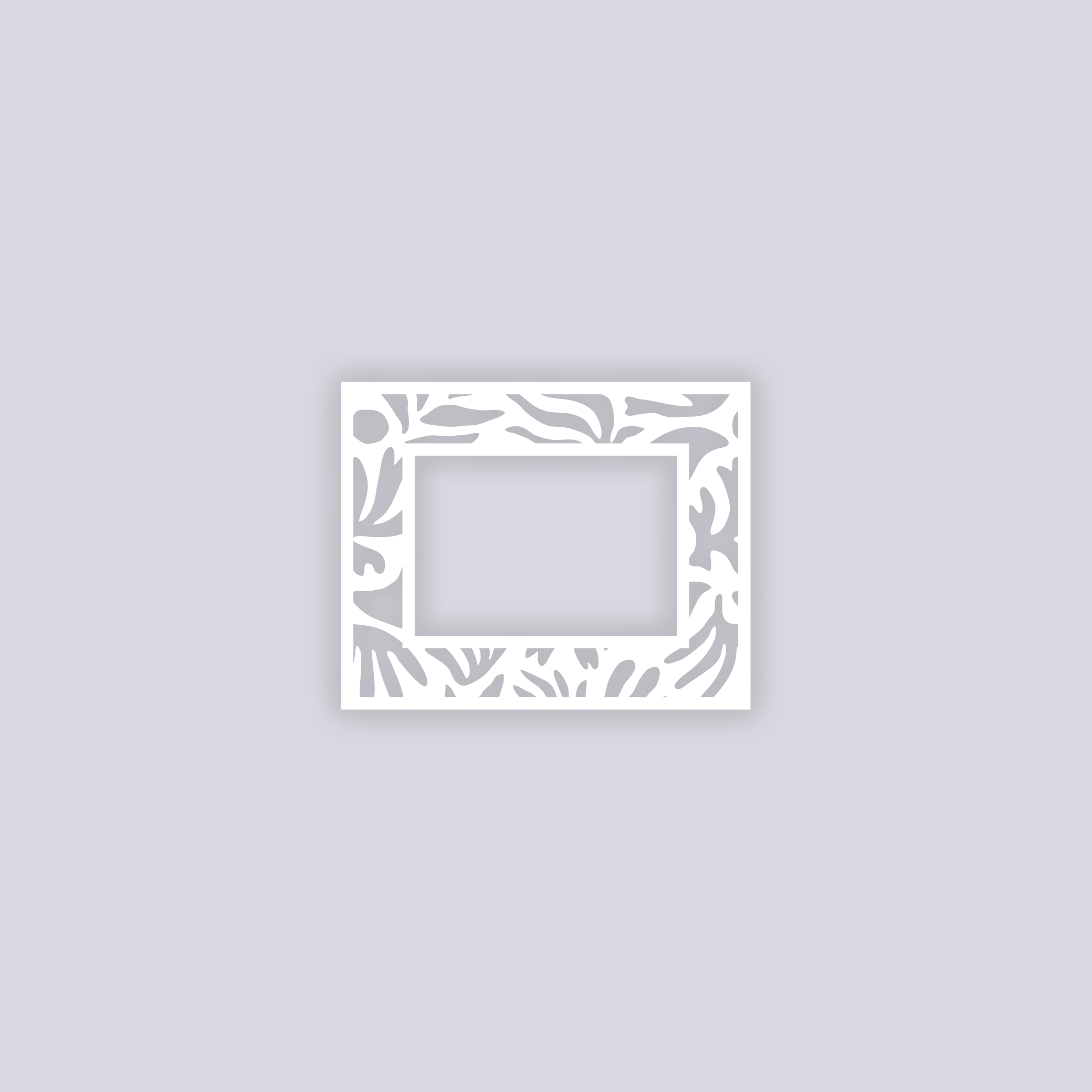 Trendy Funk Rectangle Rim Clay Stencil