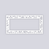 Trendy Funk Rectangle Rim Clay Stencil