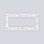 Trendy Funk Rectangle Rim Clay Stencil