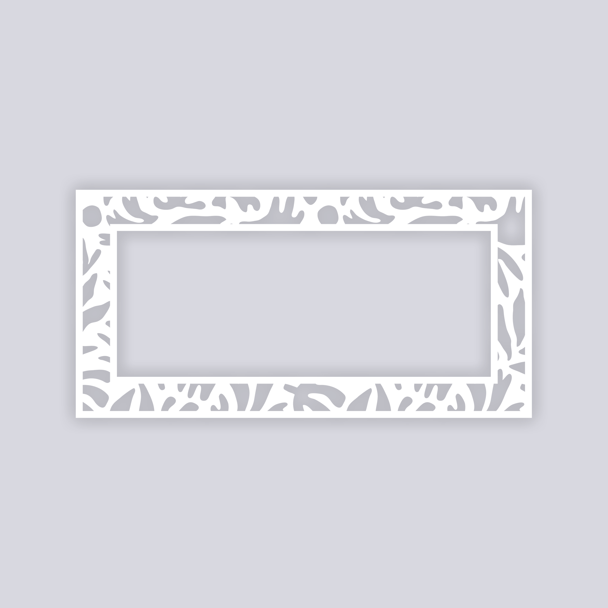 Trendy Funk Rectangle Rim Clay Stencil