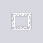 Trendy Funk Rectangle Rim Clay Stencil