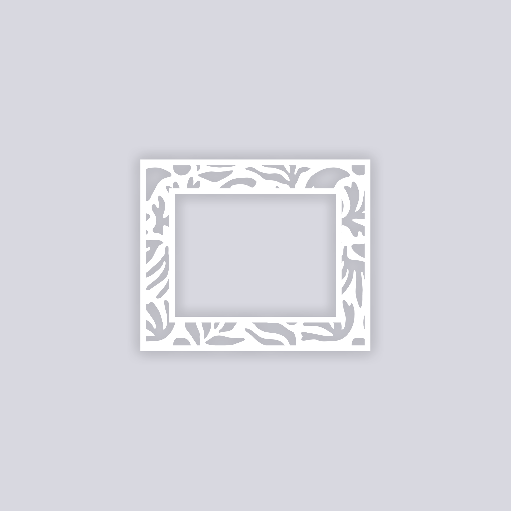Trendy Funk Rectangle Rim Clay Stencil