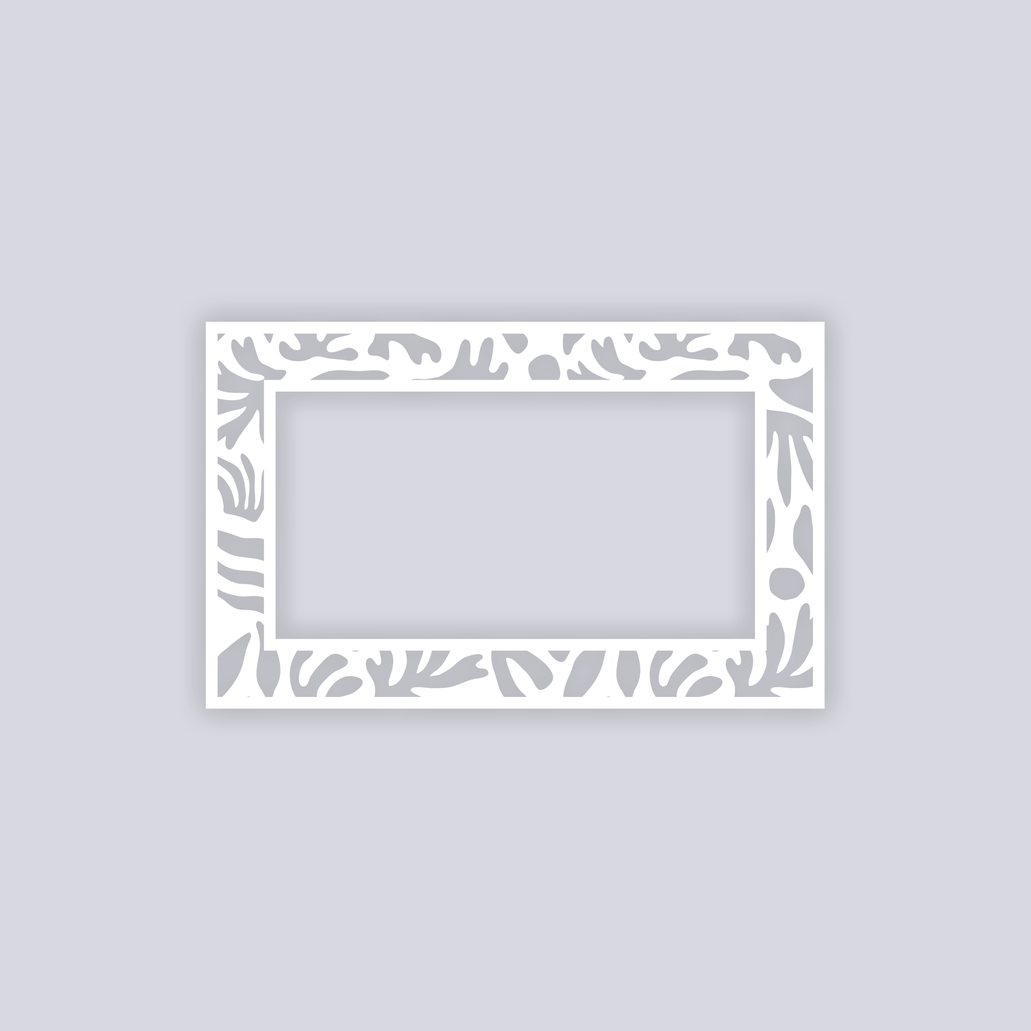 Trendy Funk Rectangle Rim Clay Stencil