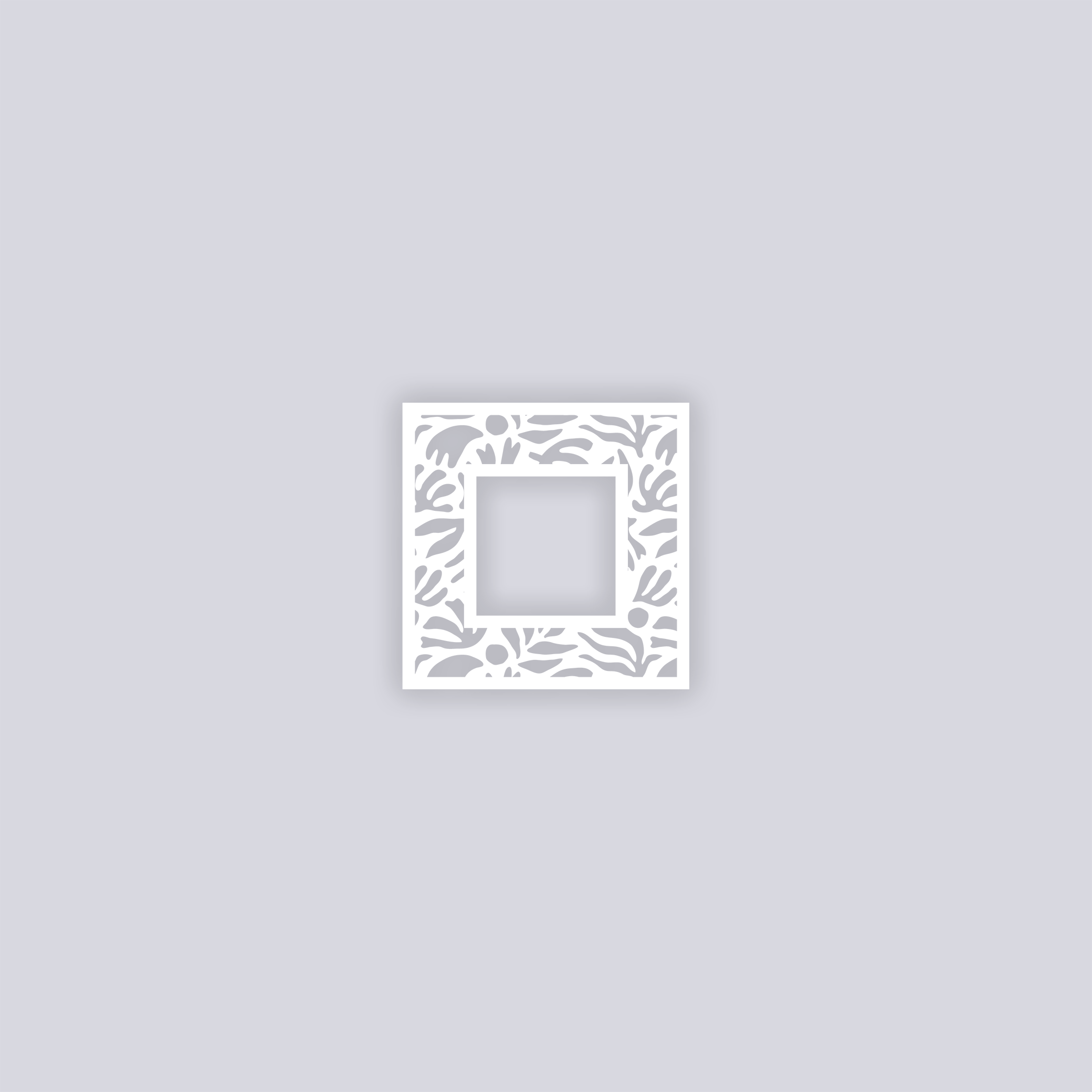 Trendy Funk Square Rim Clay Stencil