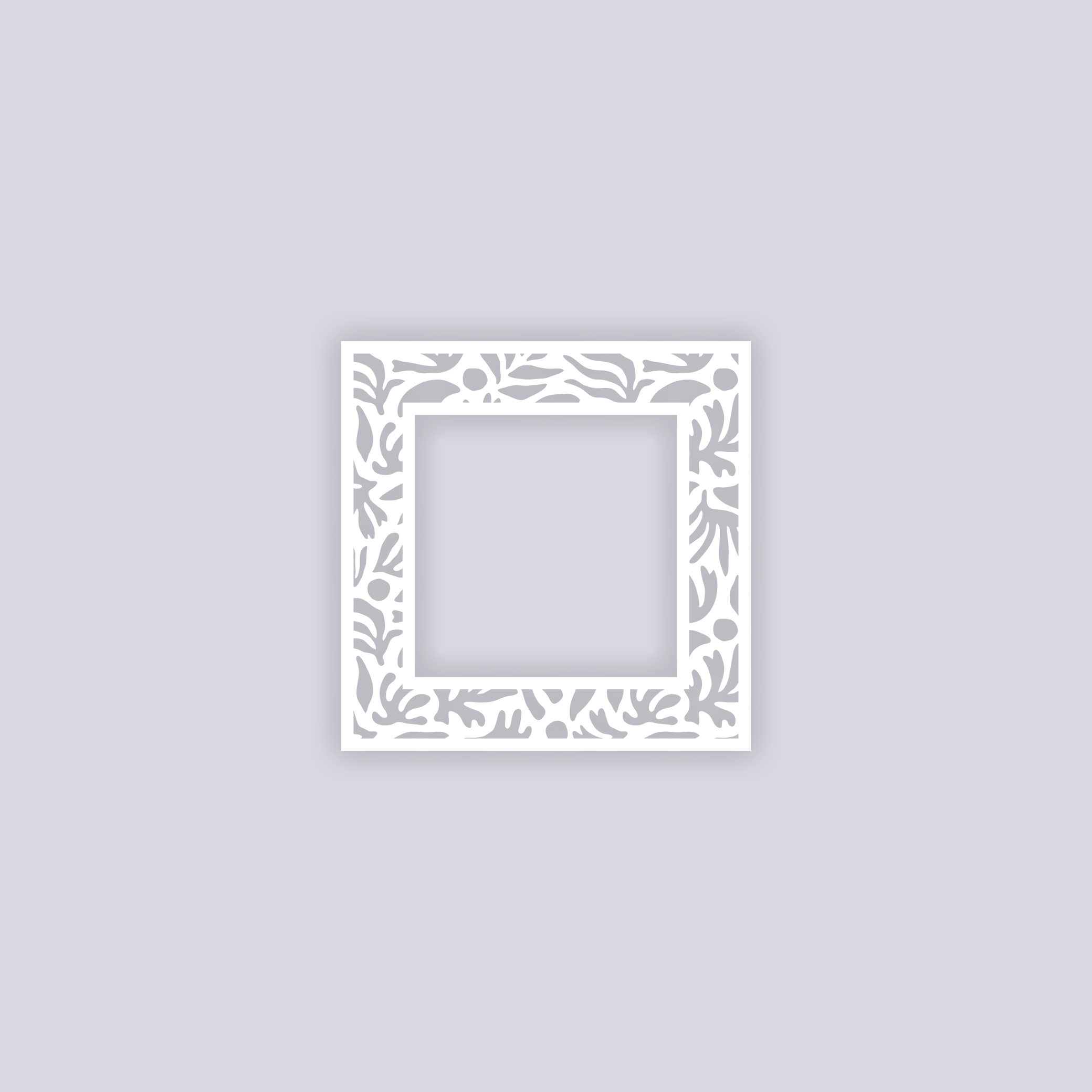 Trendy Funk Square Rim Clay Stencil