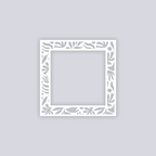 Trendy Funk Square Rim Clay Stencil