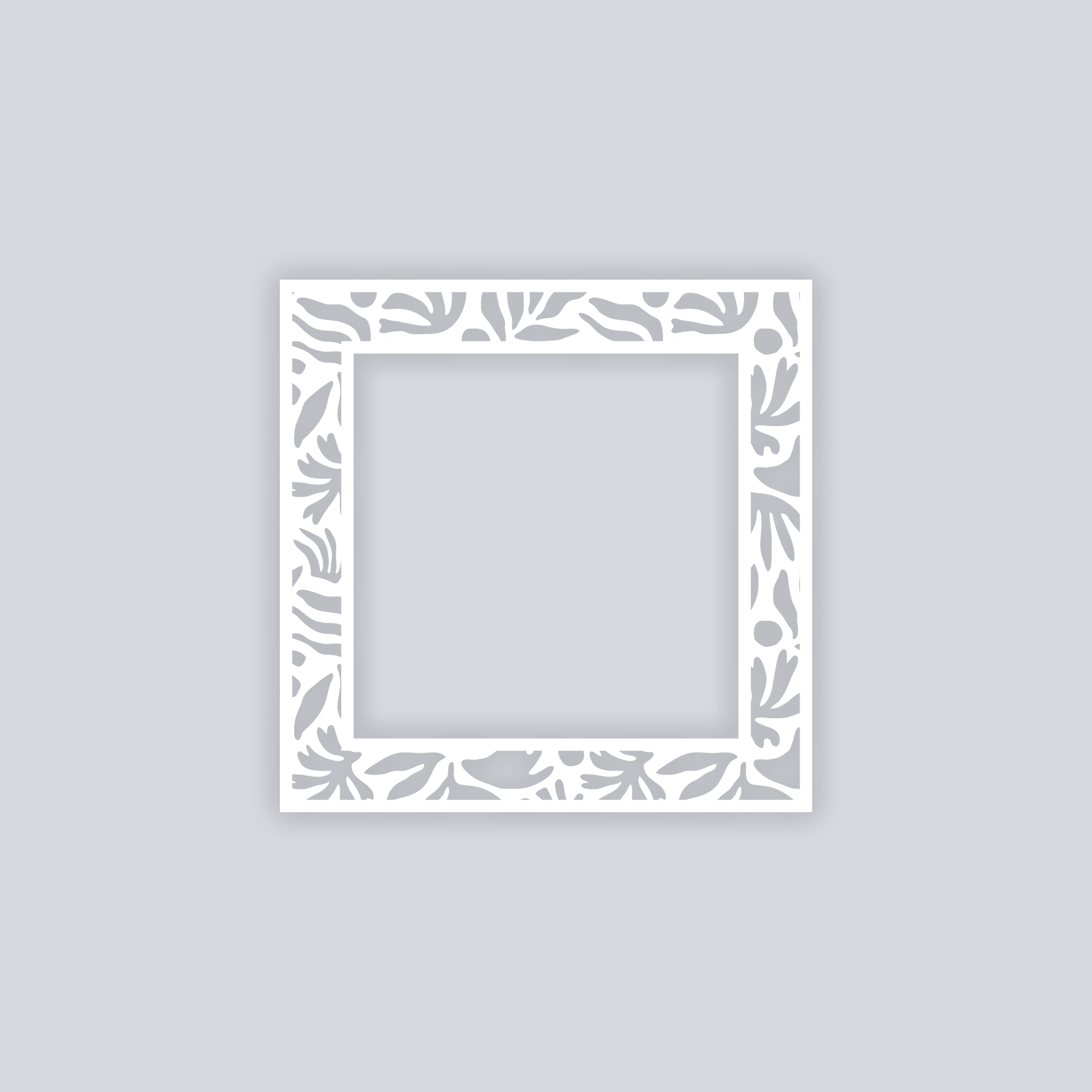 Trendy Funk Square Rim Clay Stencil