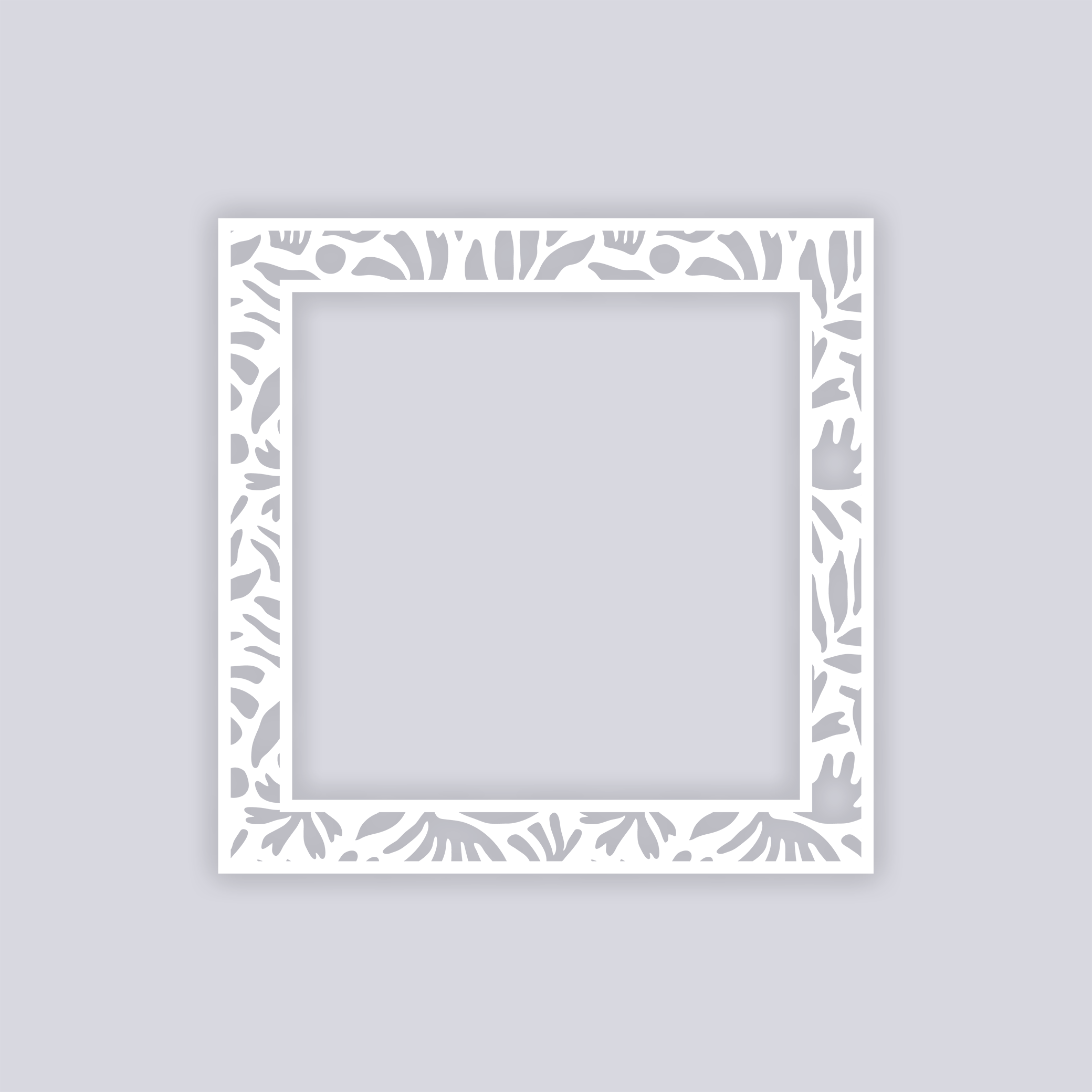 Trendy Funk Square Rim Clay Stencil
