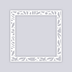 Trendy Funk Square Rim Clay Stencil