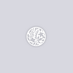 Tropical Paradise Circle Clay Stencil