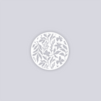 Tropical Paradise Circle Clay Stencil