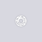Tropical Paradise Circle Rim Clay Stencil