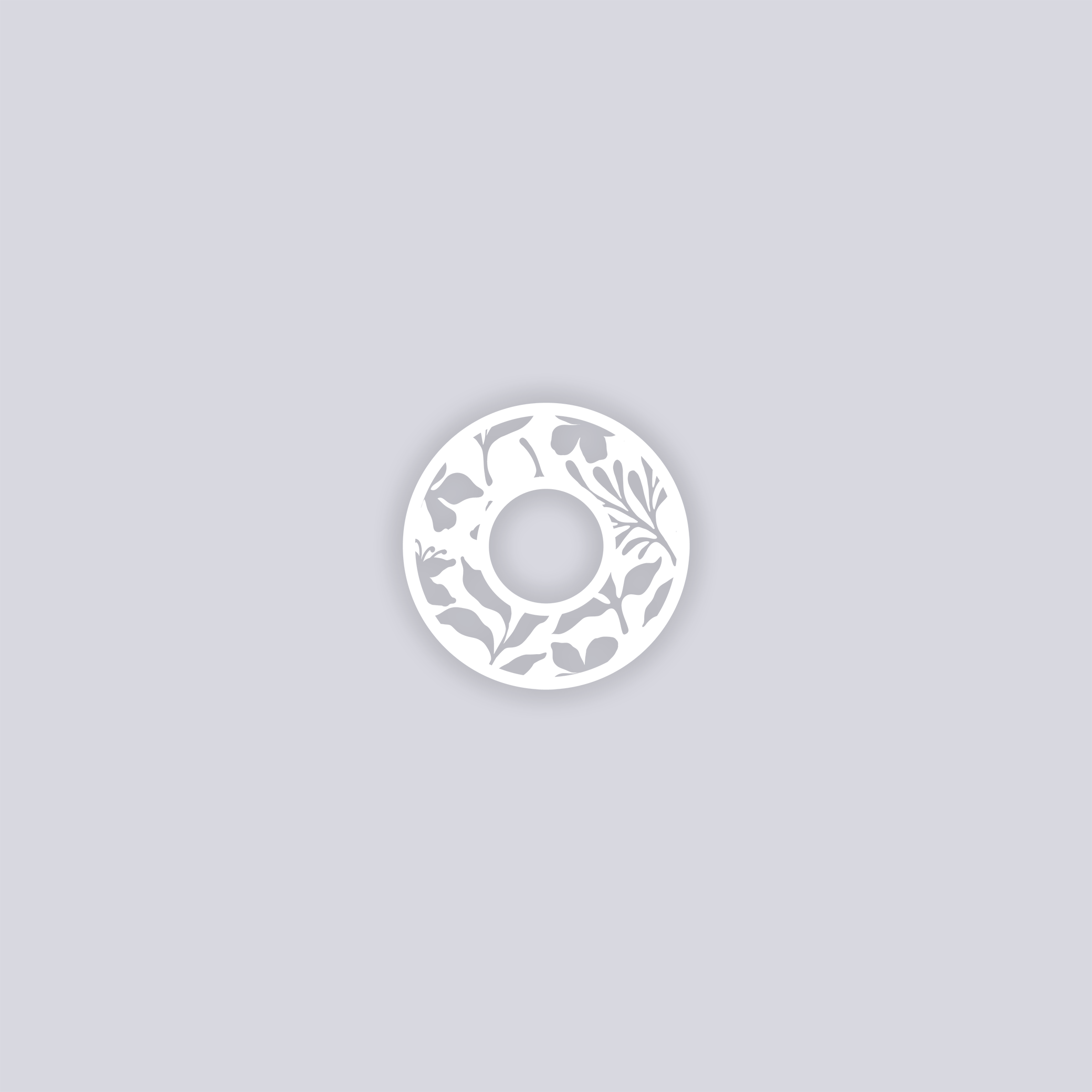 Tropical Paradise Circle Rim Clay Stencil