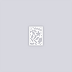Tropical Paradise Rectangle Clay Stencil