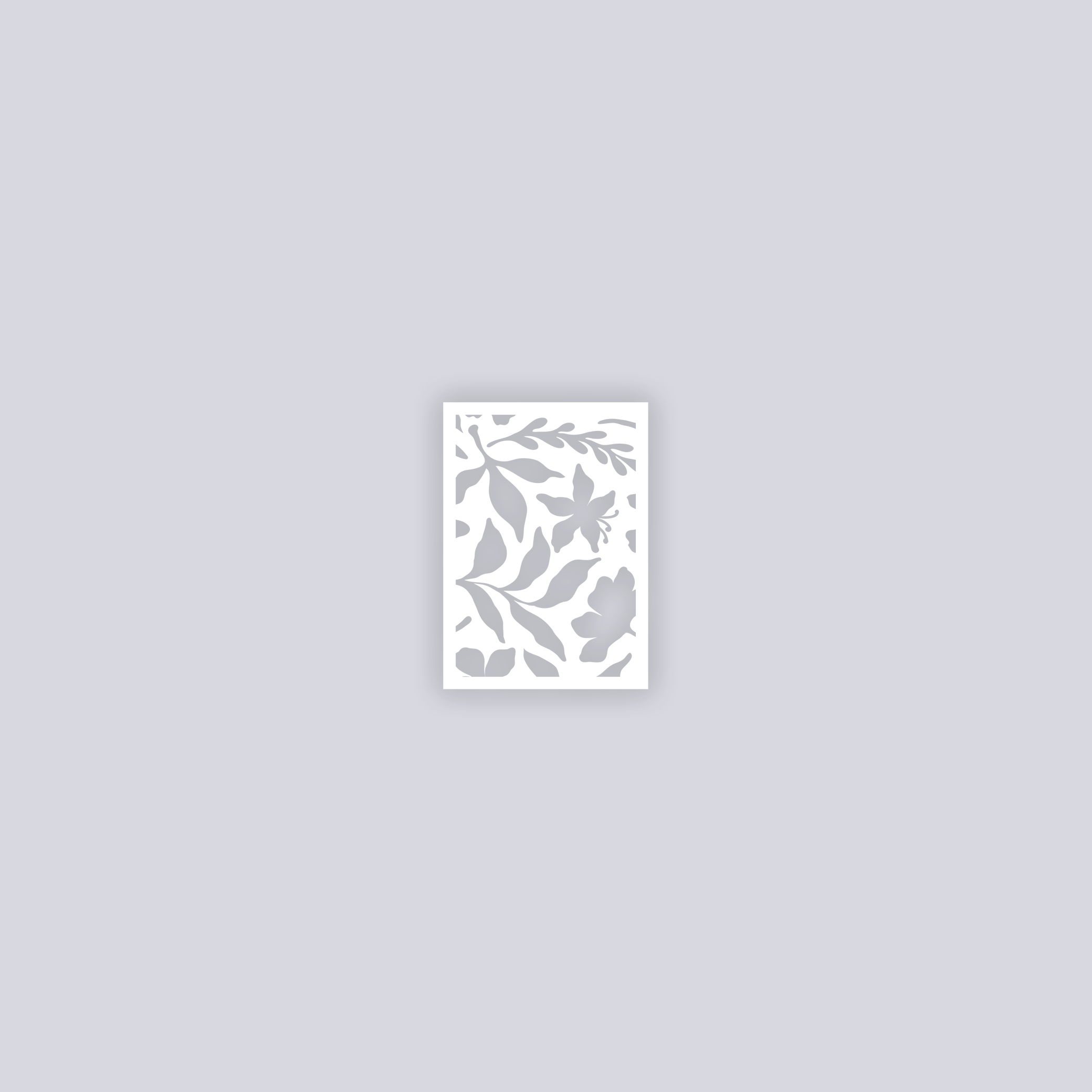 Tropical Paradise Rectangle Clay Stencil