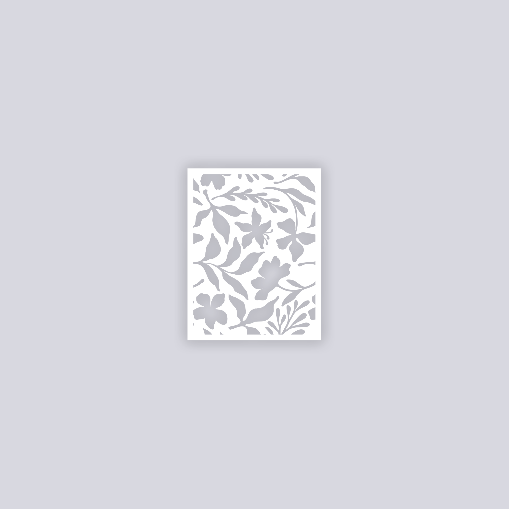 Tropical Paradise Rectangle Clay Stencil