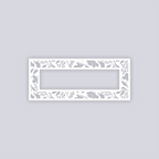 Tropical Paradise Rectangle Rim Clay Stencil